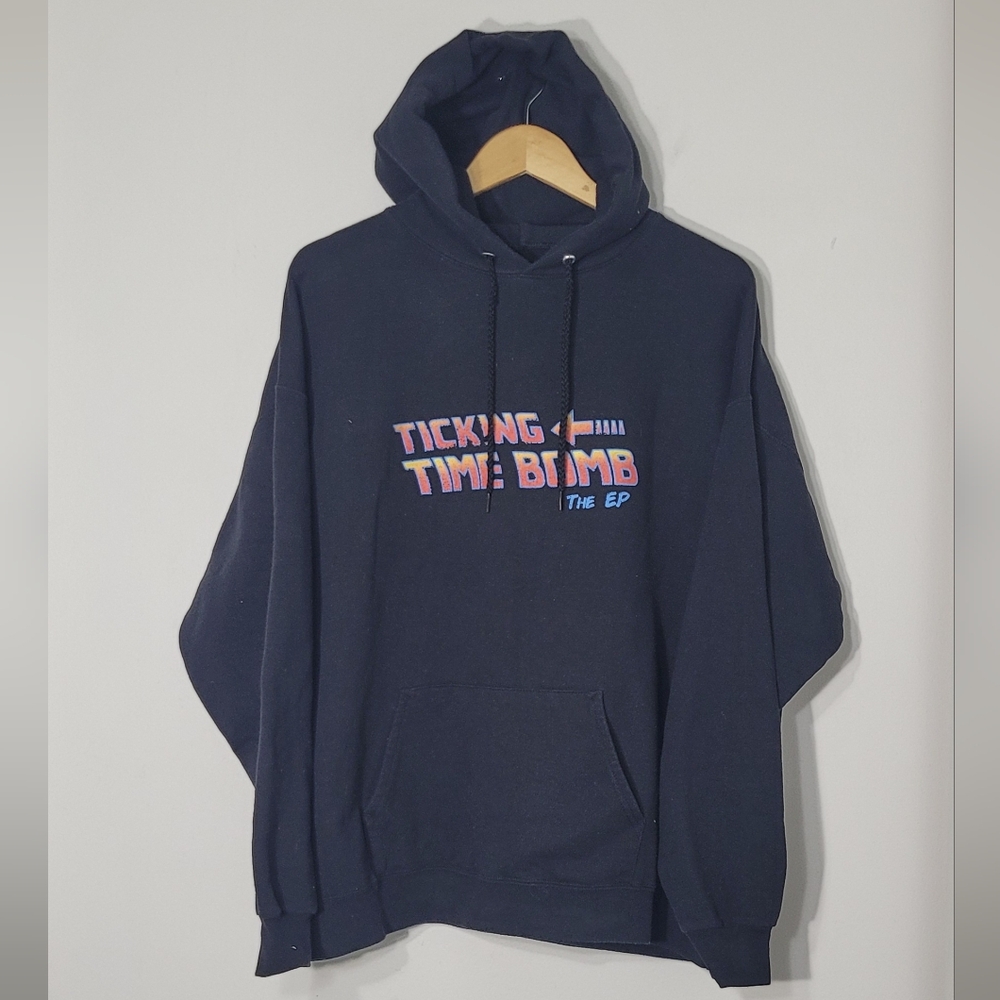 Ticking Time Bomb The EP Black Hoodie Sweatshirt Front Pocket Cotton Blend Sz XL